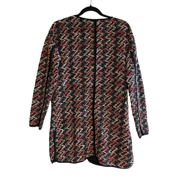Sanctuary Kimono City Coat Chevron Knit Open Front Cardigan Multicolor Size XS - Picture 5 of 8